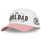 Chapéu de caminhoneiro CITRUSY Vintage Mom & Dad para homens e mulheres rosa