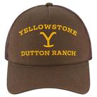 Chapéu de caminhoneiro Concept One Yellowstone Dutton Ranch Brown