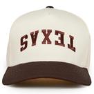 Chapéu de caminhoneiro Funky Junque Texas Vintage Snapback marrom/bege