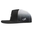 Chapéu de caminhoneiro Grace Folly Black Fade Snapback Mesh unissex