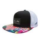 Chapéu de caminhoneiro Grace Folly Floral Snapback Mesh para homens e mulheres