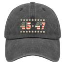 Chapéu de caminhoneiro ODCRAT America Pigment Black UV Protection