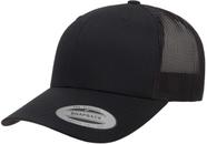 Chapéu de caminhoneiro Yupoong YP Classics Retro preto