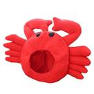 Chapéu de caranguejo vermelho com garras de pelúcia para adultos - divertido e peculiar Chapéu de caranguejo vermelho com garras de pelúcia para adultos - divertido e peculiar