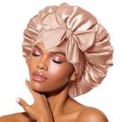Chapéu de cetim para dormir BONNET QUEEN Champagne Color