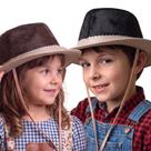 Chapéu De Couro Com Pelo Legitimo Cangaceiro Nordestino Vaqueiro Infantil Unissex Country Rodeio