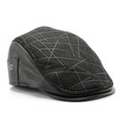 Chapéu de couro plano para homens Gatsby Newsboy Style 58 cm de circunferência
