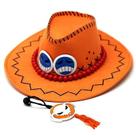 Chapéu de cowboy Anime Portgasd Ace, chapéus de cosplay, bon