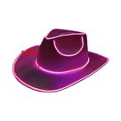 Chapéu De Cowboy Com LED Que Brilha No Escuro, Chapéu De Festa Para Cowgirl, Operado Por Bateria,