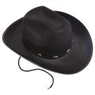 Chapéu de cowboy em feltro preto canguru para homens e mulheres