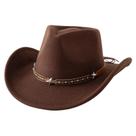 Chapéu de cowboy Jastore Toddler Baby Western Brown 18m-4y unissex Chapéu de cowboy Jastore Toddler Baby Western Brown 18m-4y unissex