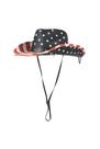 Chapéu de cowboy LEMONSODA American Flag Patriotic 4 de julho