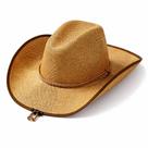 Chapéu de Cowboy Palha Country Western Aba Larga Unissex Chapéu de Cowboy Palha Country Western Aba Larga Unissex
