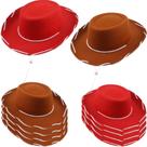 Chapéu de cowboy SGBETTER Kids Felt Western para meninos e meninas x10