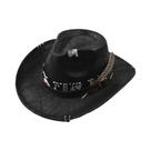 Chapéu De Cowboy Vintage Masculino Feito À Mão Em material sintético Estilo Jazz Panama Sombrero