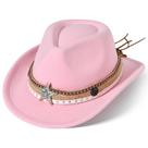 Chapéu de cowboy Willheoy, fantasia de cowgirl ocidental para crianças de 5 a 12 anos
