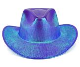 Chapéu de cowboy XYIYI Blue Felt para mulheres, homens e adultos Chapéu de cowboy XYIYI Blue Felt para mulheres, homens e adultos