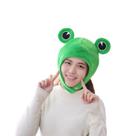 Chapéu de fantasia Big Ear Frog Plush Cosplay Party Cap