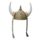 Chapéu de fantasia capacete viking com chifres para festa de Halloween