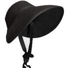 Chapéu de fantasia Skeleteen Vintage Old Fashioned Bonnet preto