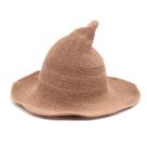 Chapéu de fio de algodão Peaked Witch Halloween Wizard Magic Fu Chapéu de fio de algodão Peaked Witch Halloween Wizard Magic Fu