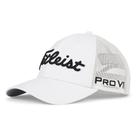 Chapéu de golfe Titleist Tour Performance Mesh Masculino branco/preto
