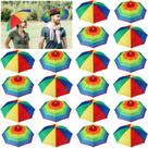 Chapéu de guarda-chuva Kacctyen, pacote com 20 unidades Rainbow, 53 cm de diâmetro