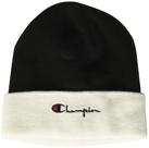 Chapéu de inverno Beanie Champion Knit preto/branco Vintage Script Chapéu de inverno Beanie Champion Knit preto/branco Vintage Script