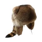 Chapéu De Inverno Feminino Com Pompom De Pele De Guaxinim, Gorro Ushanka Quente E Espesso Para