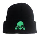 Chapéu de malha Aliens Anime Winter Beanie Slouch Hat unissex