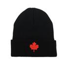 Chapéu de malha Canadian Red Maple Leaf bordado em anime Chapéu de malha Canadian Red Maple Leaf bordado em anime