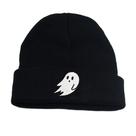 Chapéu de malha Ghost Embroidered Anime Winter Beanie unissex