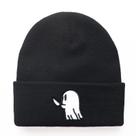 Chapéu de malha Ghosts Anime Winter Beanie Slouch Hat unissex