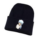 Chapéu de malha Gintamas Anime Winter Warm Beanie 20x28cm Chapéu de malha Gintamas Anime Winter Warm Beanie 20x28cm