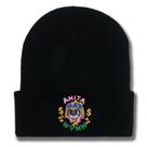 Chapéu de malha, gorro de inverno, desleixado, material 100% macio