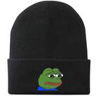 Chapéu de malha Green Frogs Anime Winter Beanie unissex