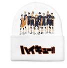 Chapéu de malha Haikyuus Anime Winter Beanie Slouch Hat Soft