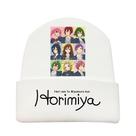 Chapéu de malha Horimiyas White Anime Winter Beanie unissex