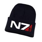 Chapéu de malha N7 Anime Winter Beanie Slouch Hat 36-60cm