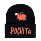 Chapéu de malha Pochitas Anime Winter Beanie Slouch Hat Soft Sk