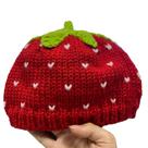 Chapéu de malha Strawberrys Anime Winter Beanie para adultos