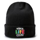 Chapéu de malha Tocas Life Worlds Anime Winter Beanie acrílico Chapéu de malha Tocas Life Worlds Anime Winter Beanie acrílico