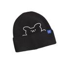 Chapéu de malha, urso, bordado, anime, inverno, quente, unissex