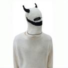 Chapéu de máscara de malha Halloween Devil Horn Funny Face Design