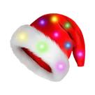 Chapéu De Natal LED Luminoso De Pelúcia Para Adultos E Crianças, 1, 2 Ou 4 Peças, Acessórios Para