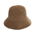 Chapéu De Palha Feminino De Verão Para Praia, Estilo Viseira, Bucket, Pescador, Panamá, Tecido À