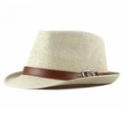 Chapéu De Palha Unissex Estilo Coreano Para O Verão, Visor Solar Retro Britânico, Fedora Para Homens