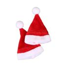 Chapéu De Papai Noel Vermelho Para Casa De Bonecas, Acessórios Em Miniatura, 2 Peças, Decoração De Chapéu De Papai Noel Vermelho Para Casa De Bonecas, Acessórios Em Miniatura, 2 Peças, Decoração De