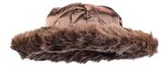 Chapéu de pele Dress-Up-America Matzah Shtreimel para adultos - marrom