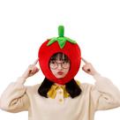 Chapéu de pelúcia Bestmaple Tomato Shape Funny Plant Stuffed Toys